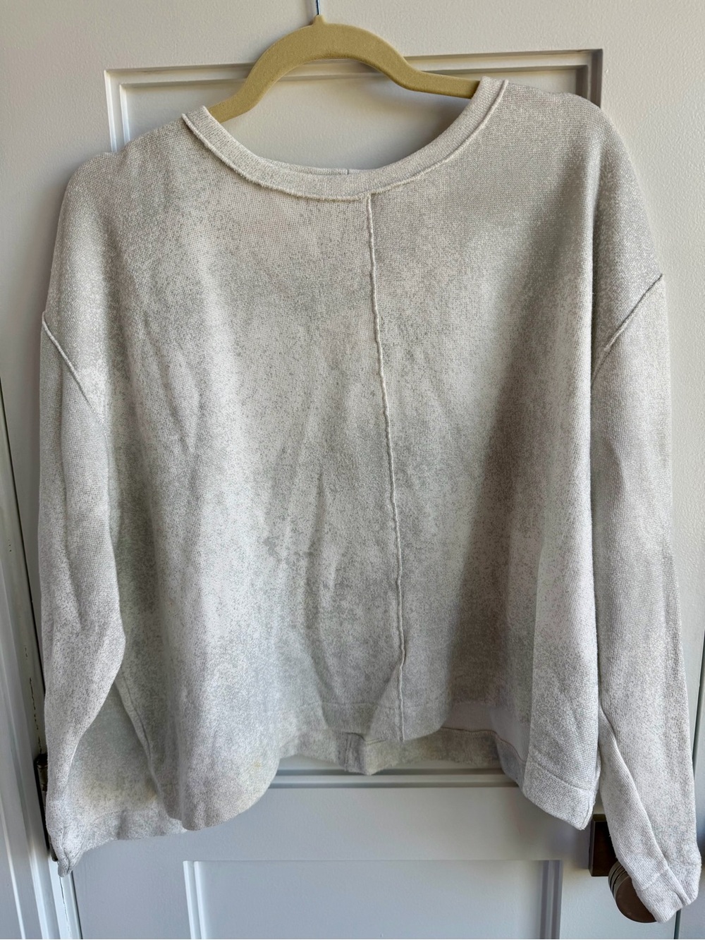 Zara Neutral Stone Crewneck Sweatshirt
